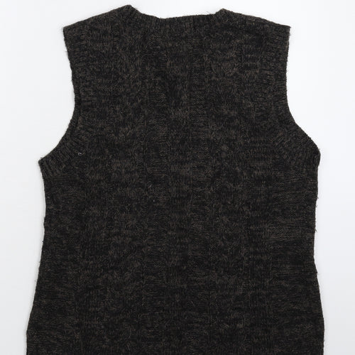 Boutique Belle Womens Grey  Knit Vest Jumper Size L
