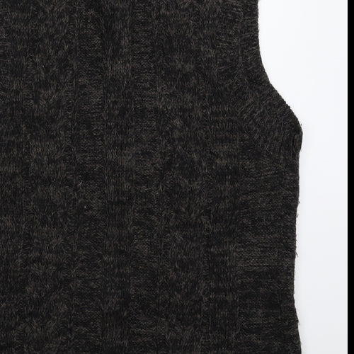 Boutique Belle Womens Grey  Knit Vest Jumper Size L