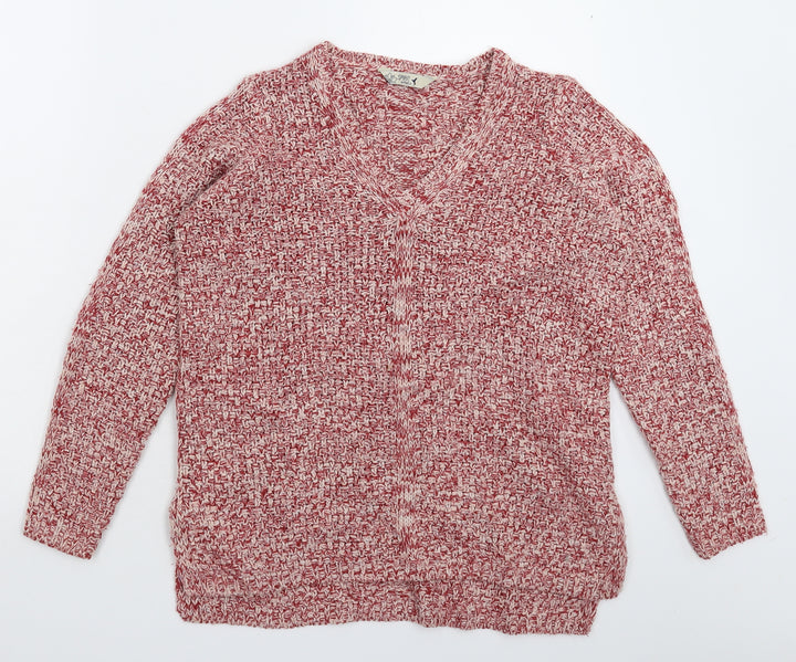 M&Co Womens Pink Knit Pullover Jumper Size 10