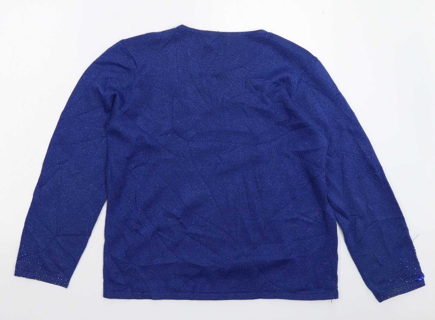 Bonmarché Womens Blue  Knit Pullover Jumper Size M