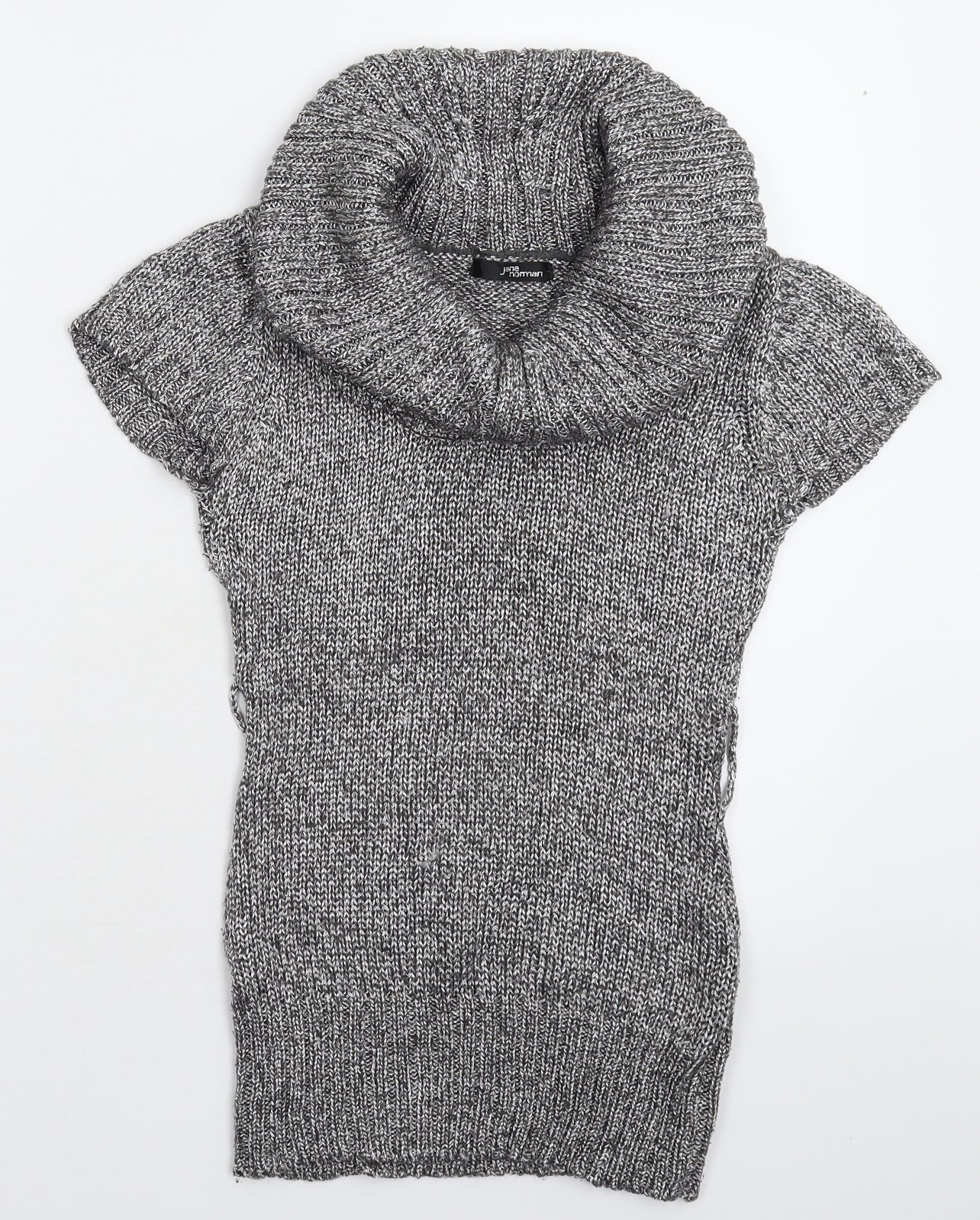 Jane Norman Womens Silver  Knit Pullover Jumper Size 10