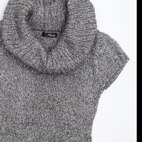 Jane Norman Womens Silver  Knit Pullover Jumper Size 10