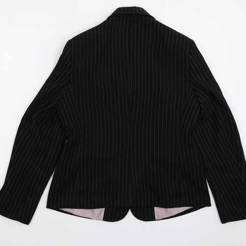 Dorothy Perkins Womens Black Striped  Jacket Suit Jacket Size 14