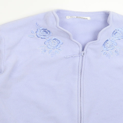 Marks and Spencer Womens Blue  Fleece Jacket  Size 18
