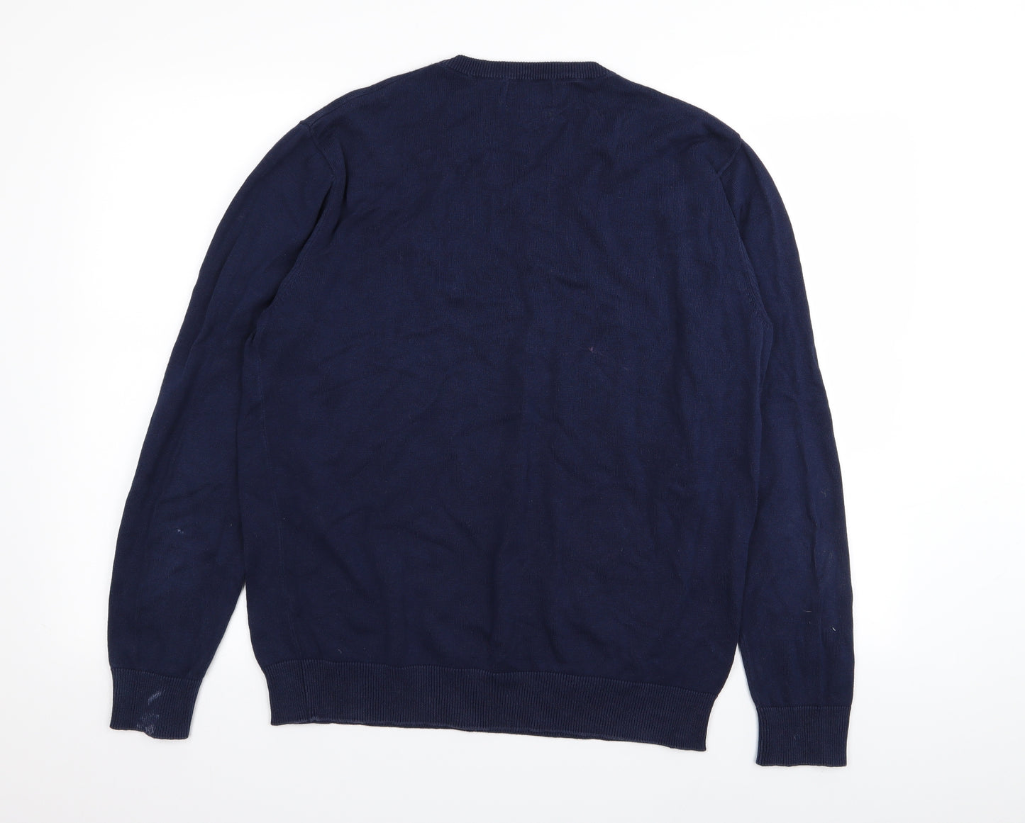 Asda George Mens Blue   Pullover Jumper Size M