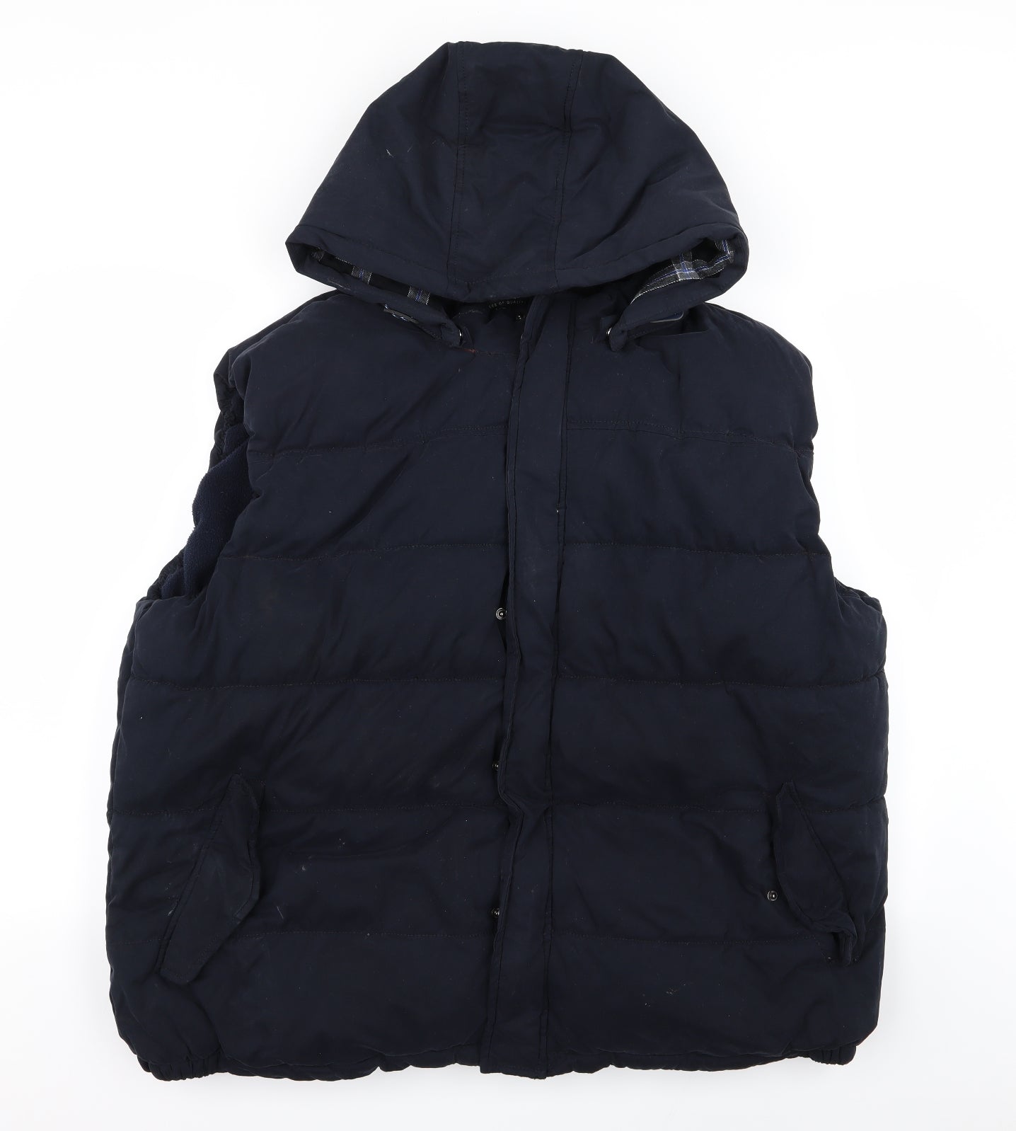 Asda George Mens Blue   Gilet Coat Size 3XL
