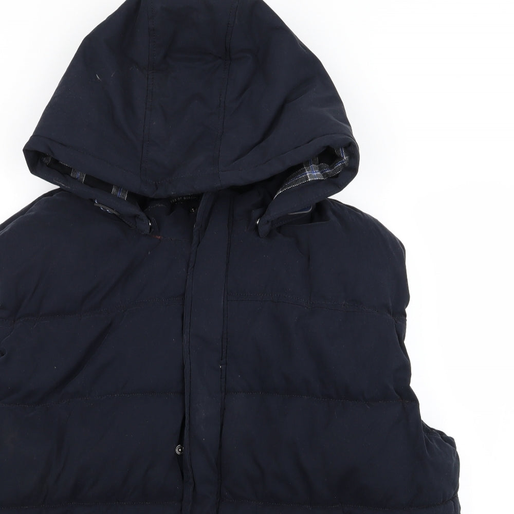 Asda George Mens Blue   Gilet Coat Size 3XL