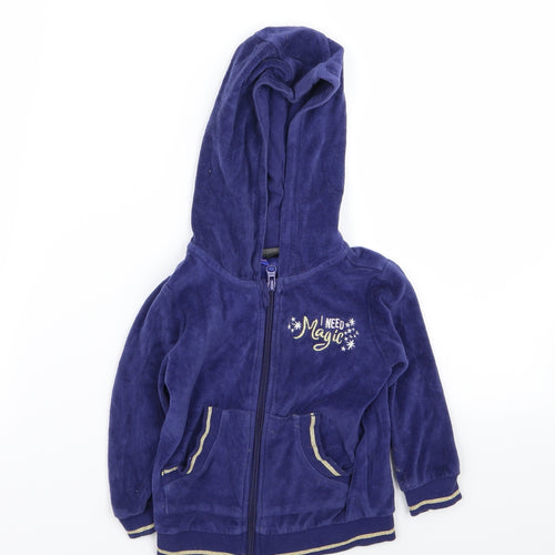 lupiluu Girls Blue   Full Zip Jumper Size 18-24 Months