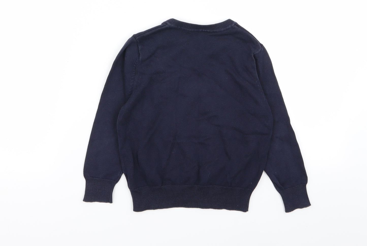 Asda George Boys Blue   Pullover Jumper Size 3-4 Years  - School Jumper