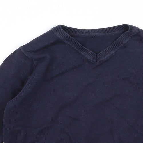 Asda George Boys Blue   Pullover Jumper Size 3-4 Years  - School Jumper