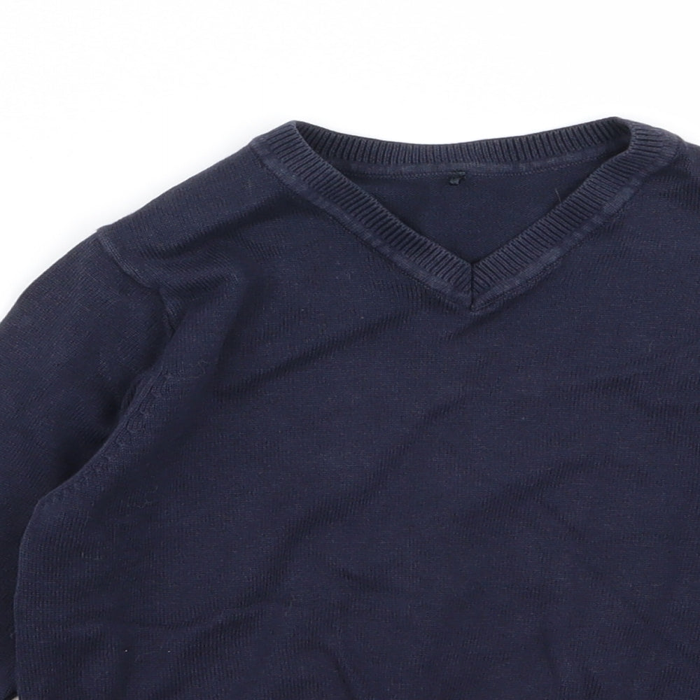 Asda George Boys Blue   Pullover Jumper Size 3-4 Years  - School Jumper
