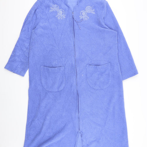 m&s Womens Blue Floral  Jacket  Size 12