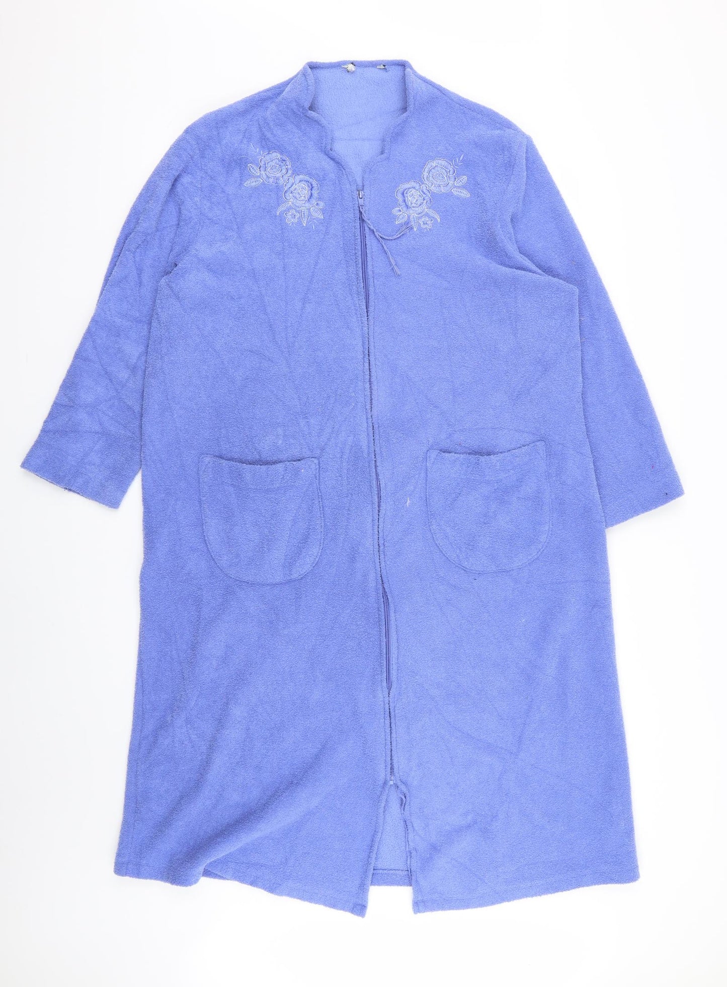 m&s Womens Blue Floral  Jacket  Size 12