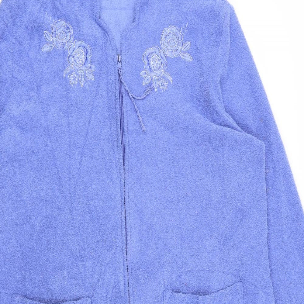 m&s Womens Blue Floral  Jacket  Size 12