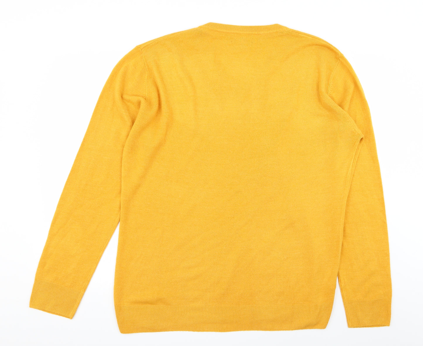 Easy Mens Yellow   Pullover Jumper Size XL
