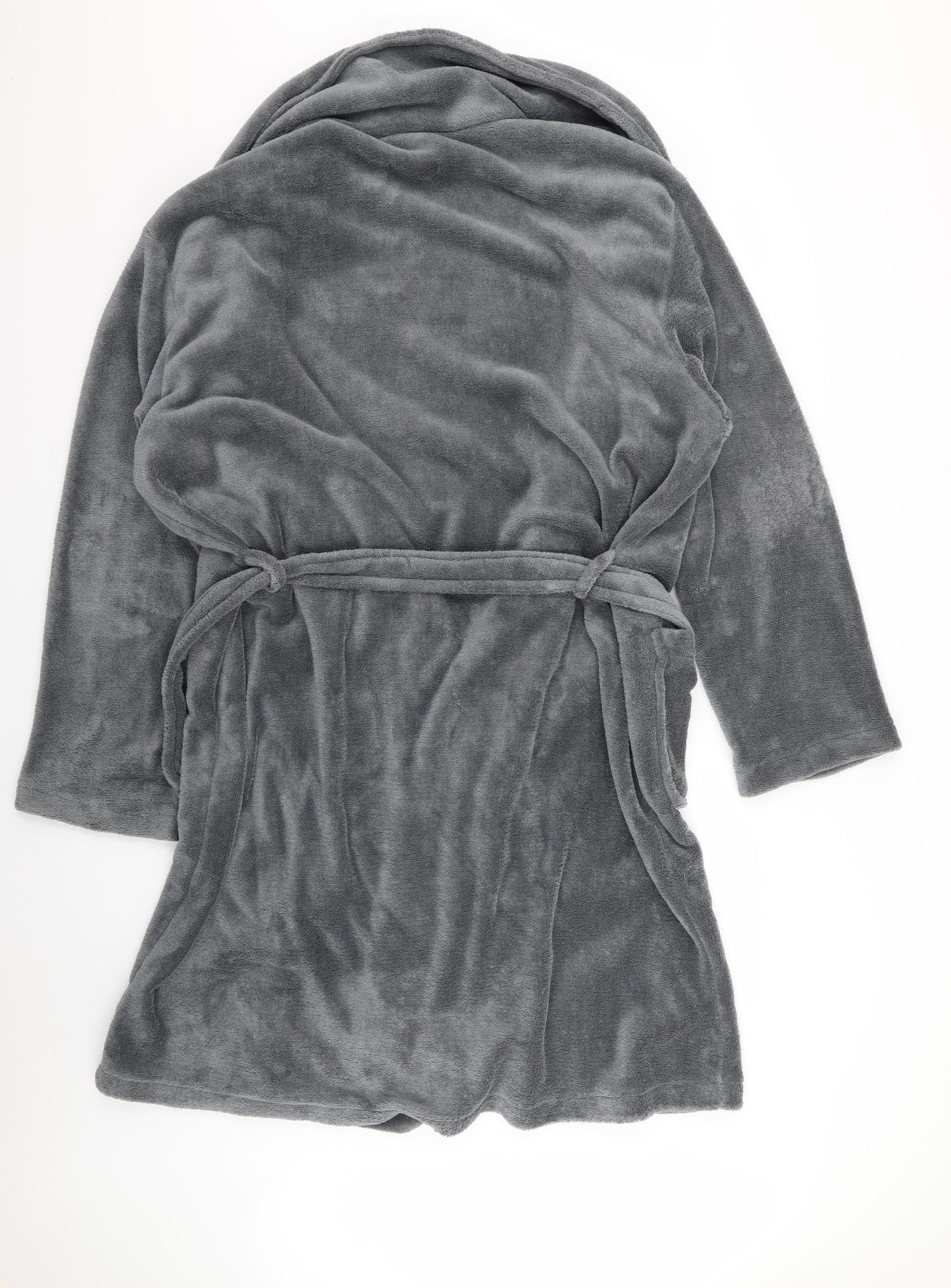 Easy Mens Grey Solid   Robe Size XL