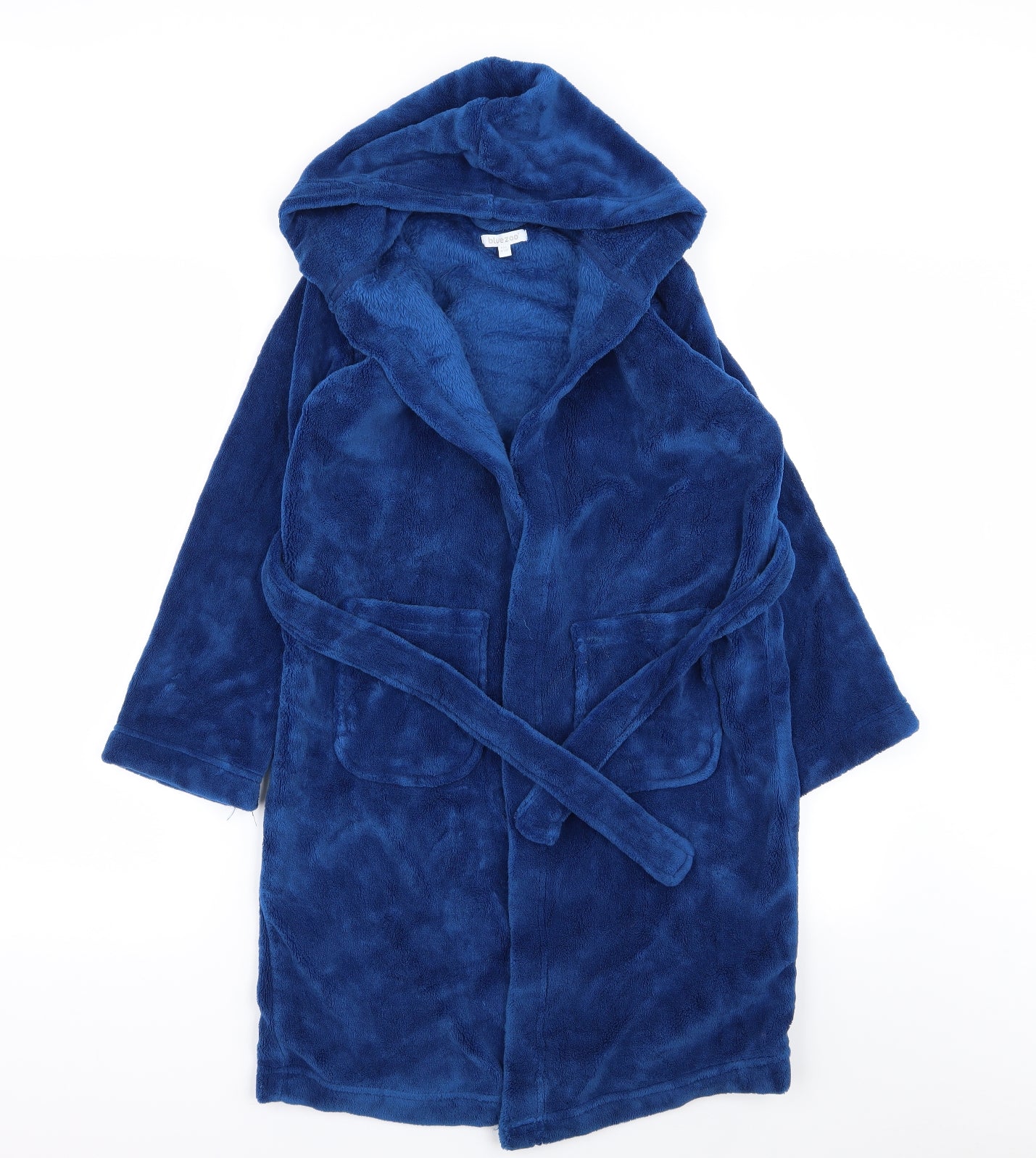 bluezoo Boys Blue Solid   Robe Size 9-10 Years