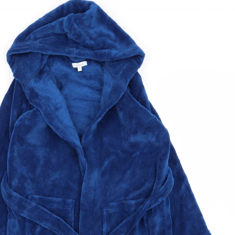 bluezoo Boys Blue Solid   Robe Size 9-10 Years