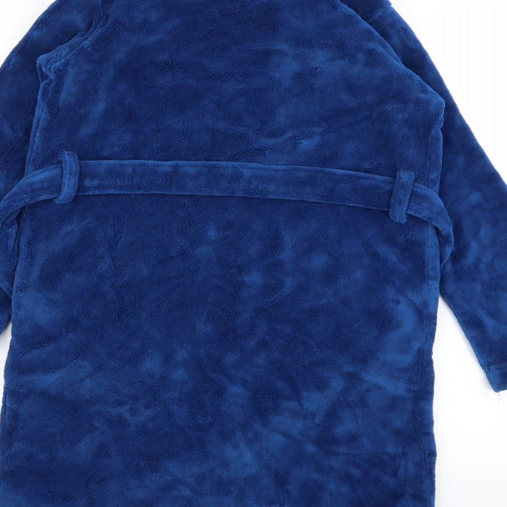 bluezoo Boys Blue Solid   Robe Size 9-10 Years