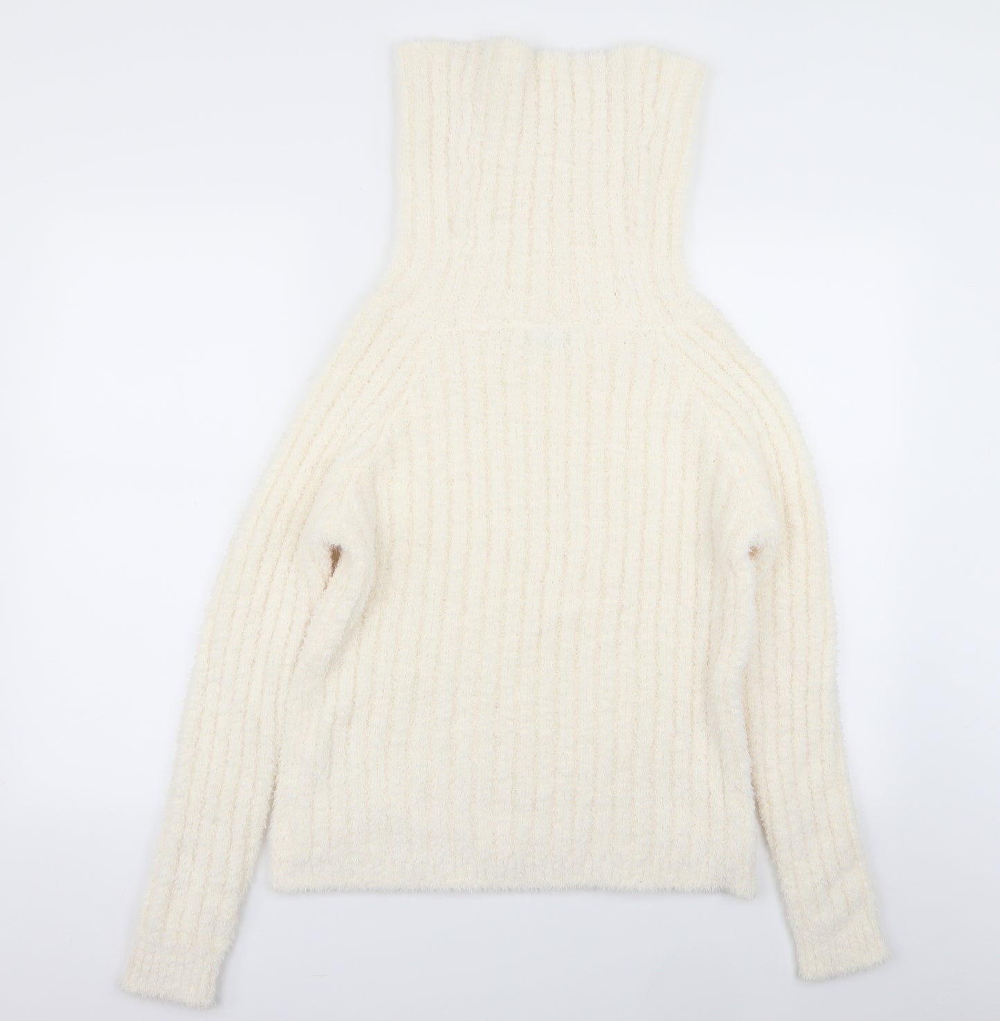 papya Womens White   Pullover Jumper Size M