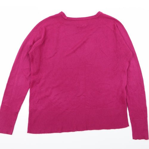 Classic Womens Pink   Pullover Jumper Size XL