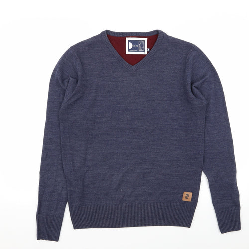 code Mens Blue   Pullover Jumper Size S