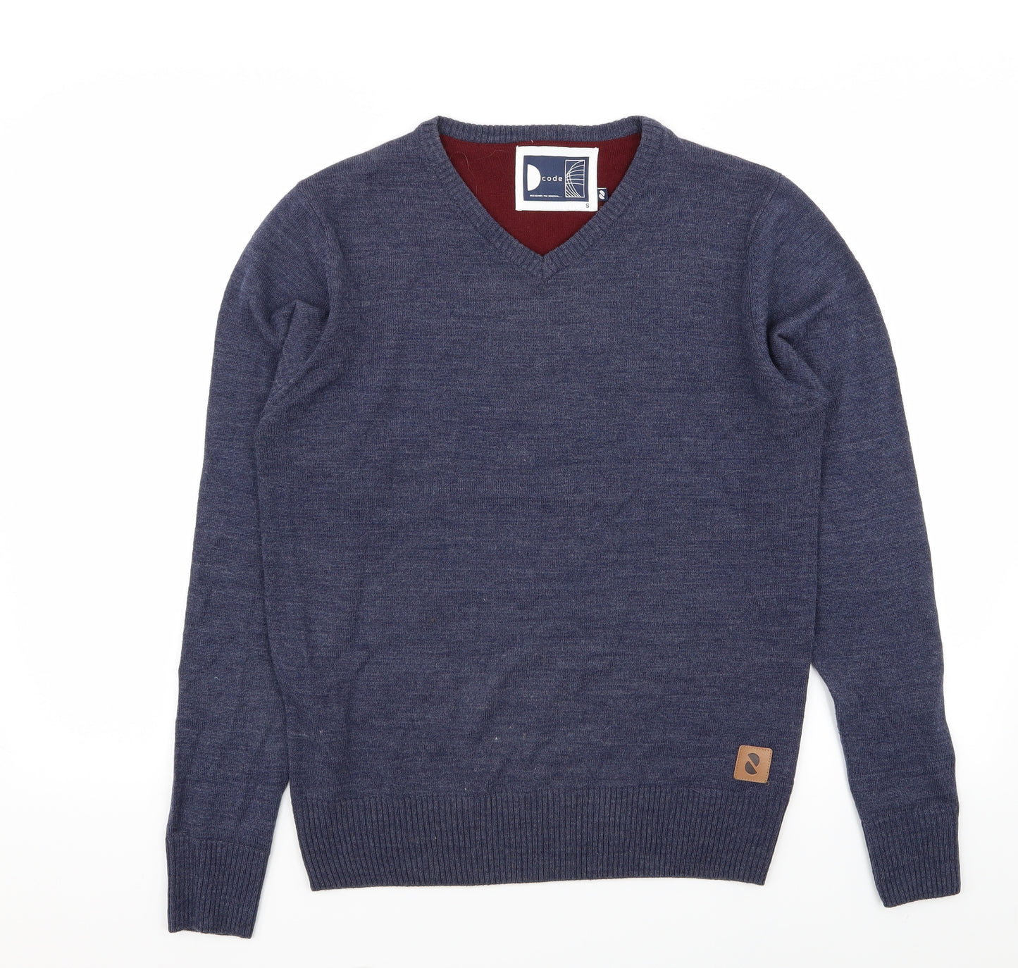 code Mens Blue   Pullover Jumper Size S