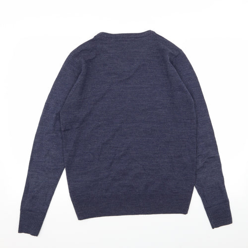 code Mens Blue   Pullover Jumper Size S
