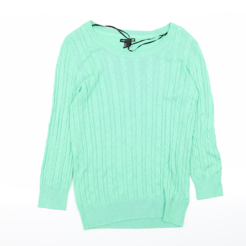 H&M Womens Green   Pullover Jumper Size S