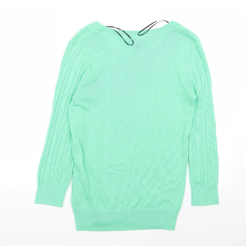 H&M Womens Green   Pullover Jumper Size S