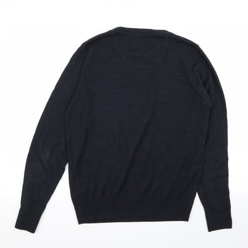 code Mens Blue   Pullover Jumper Size S