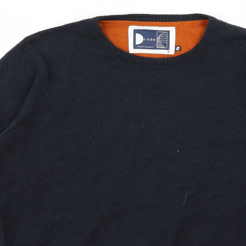 code Mens Blue   Pullover Jumper Size S