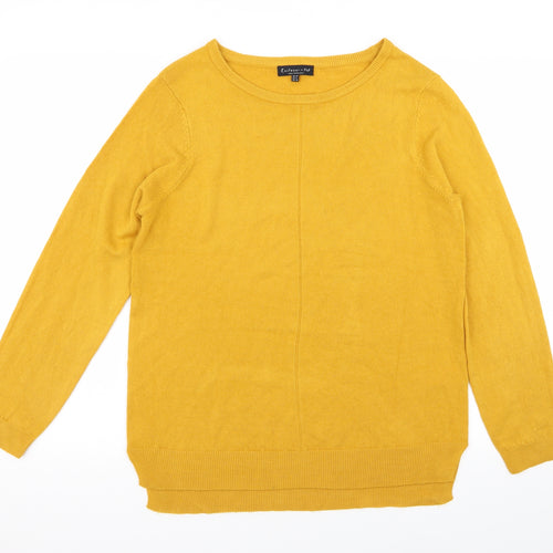F&F Womens Yellow   Pullover Jumper Size 10