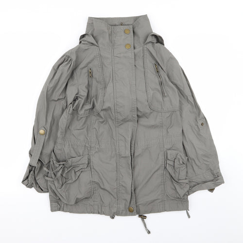 New Look Womens Grey   Jacket Coat Size 8