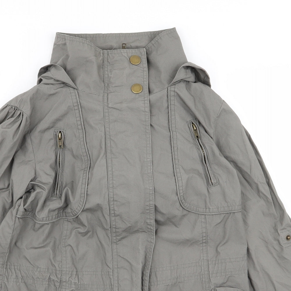 New Look Womens Grey   Jacket Coat Size 8