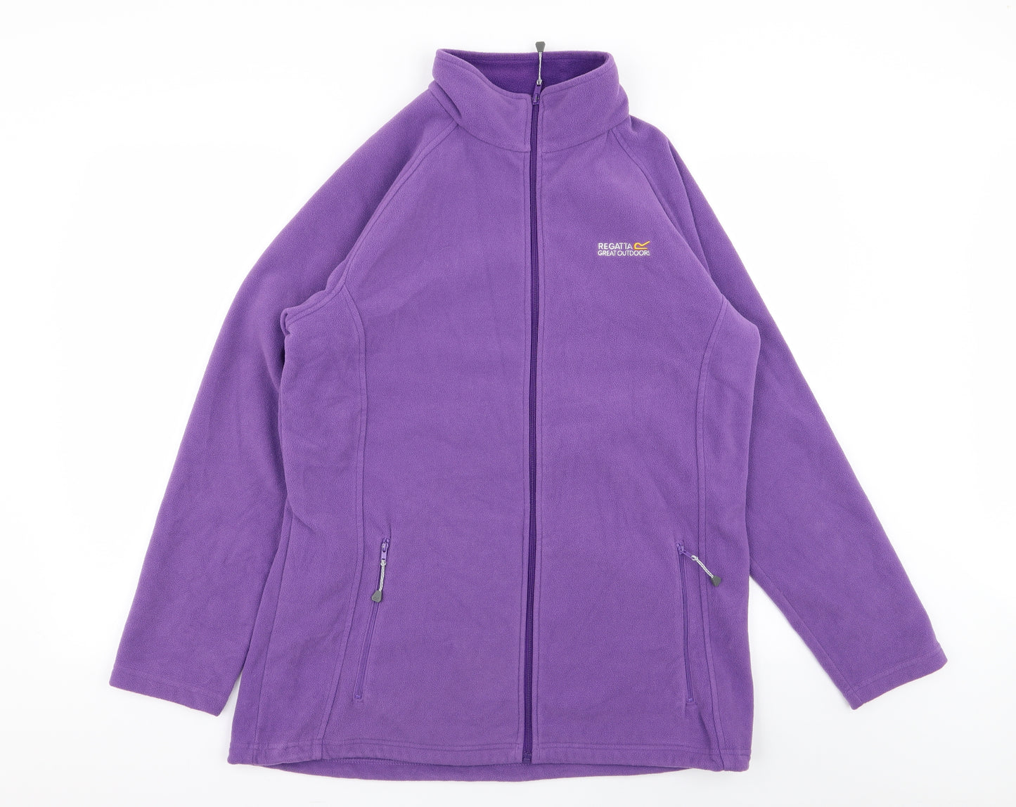 Regatta Womens Purple   Full Zip Jumper Size 16  - fleece