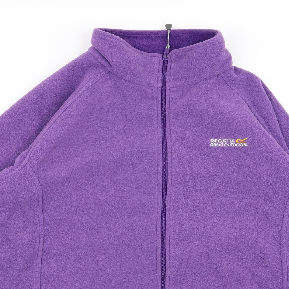 Regatta Womens Purple   Full Zip Jumper Size 16  - fleece