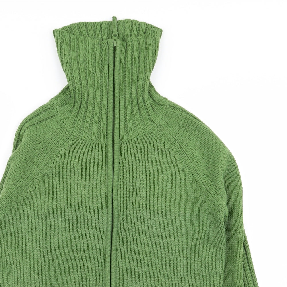 Asda George Womens Green   Full Zip Jumper Size 16