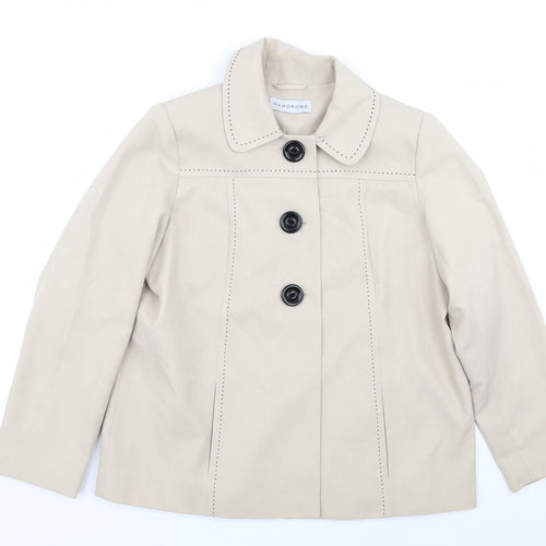 Wardrobe Womens Beige   Jacket Blazer Size 16