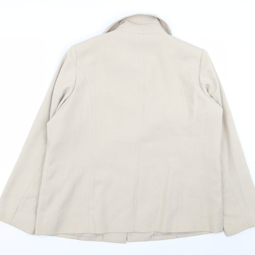 Wardrobe Womens Beige   Jacket Blazer Size 16