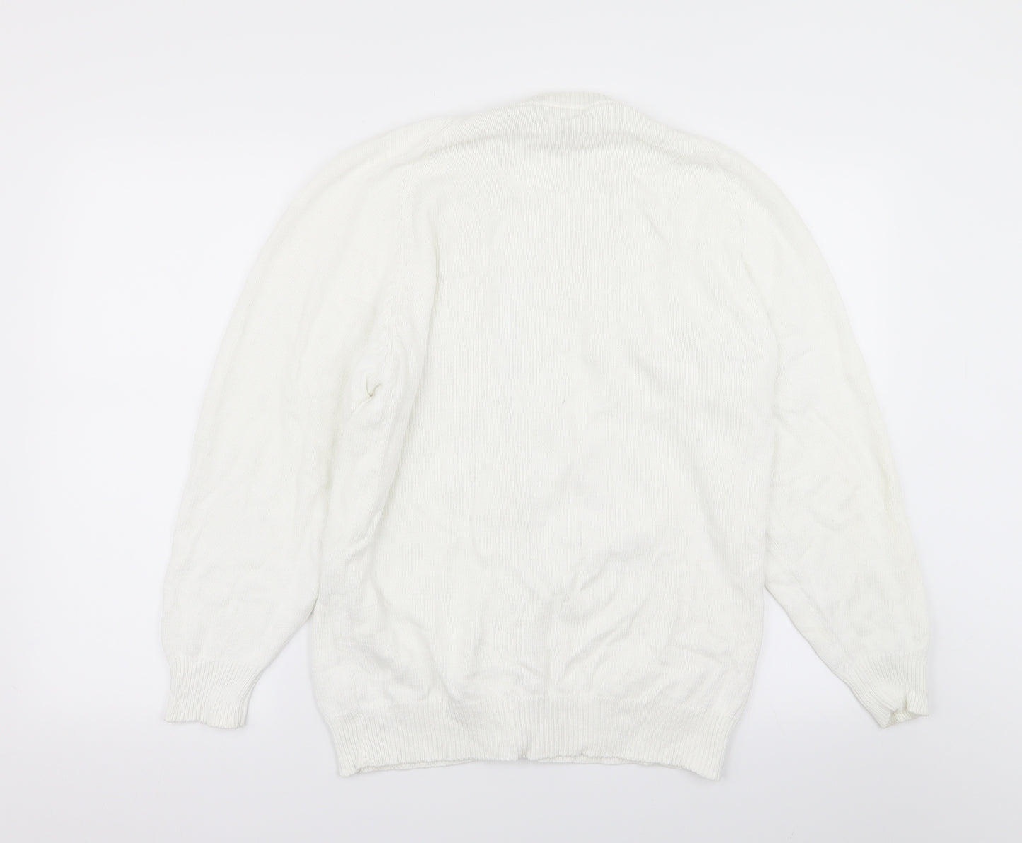 casual women Womens White   Cardigan Jumper Size 14