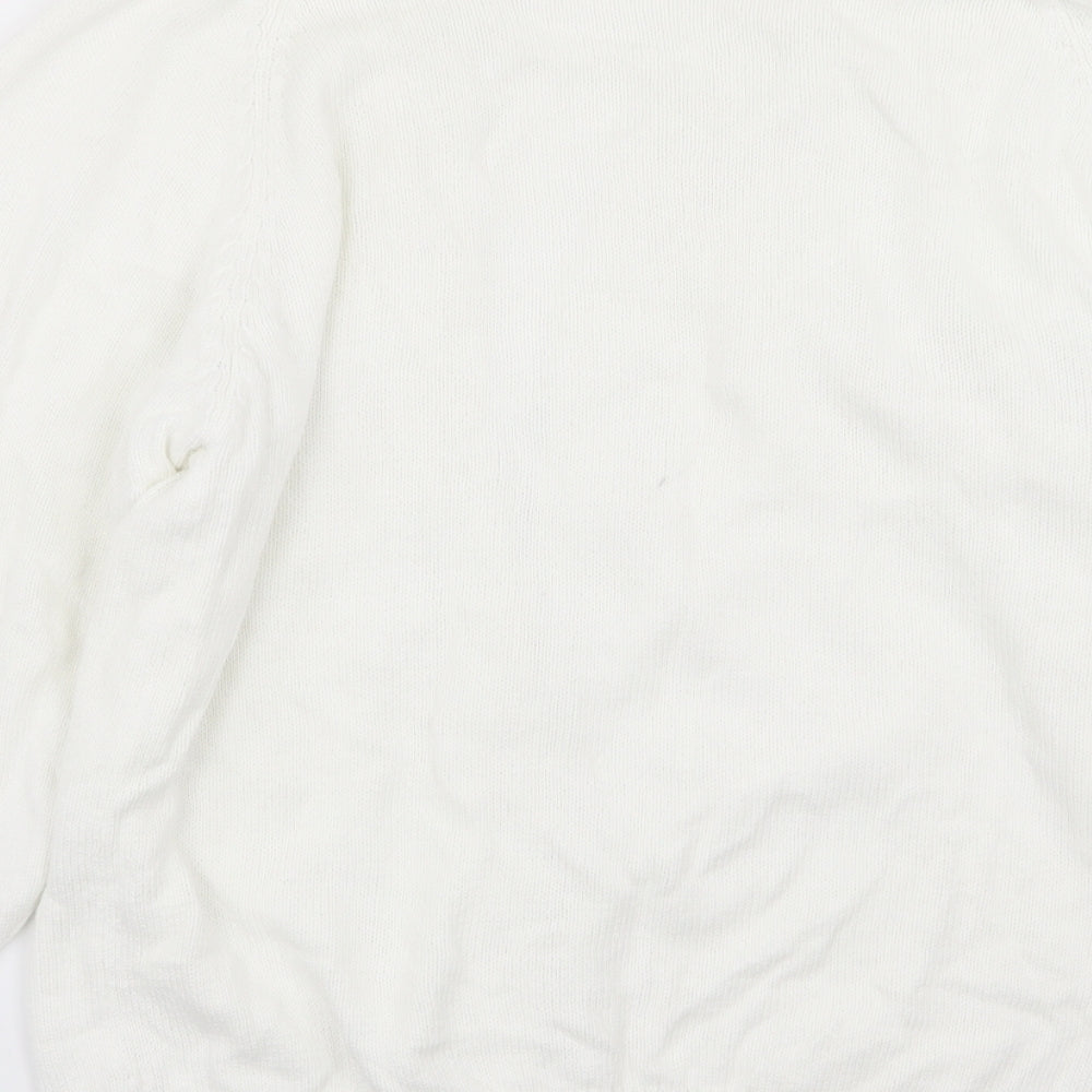 casual women Womens White   Cardigan Jumper Size 14