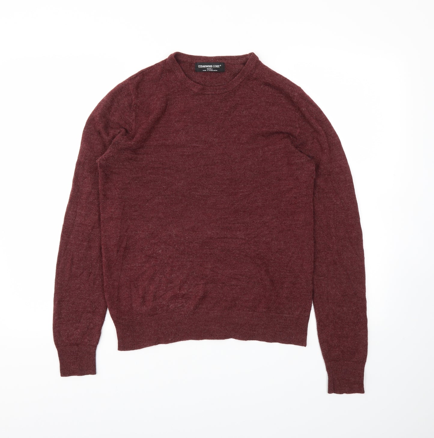 Cedar Wood State Mens Red   Pullover Jumper Size S