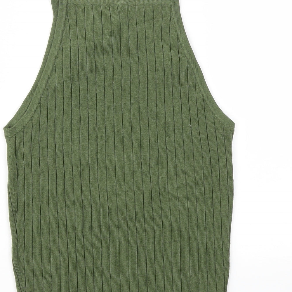 H&M Womens Green   Basic T-Shirt Size S