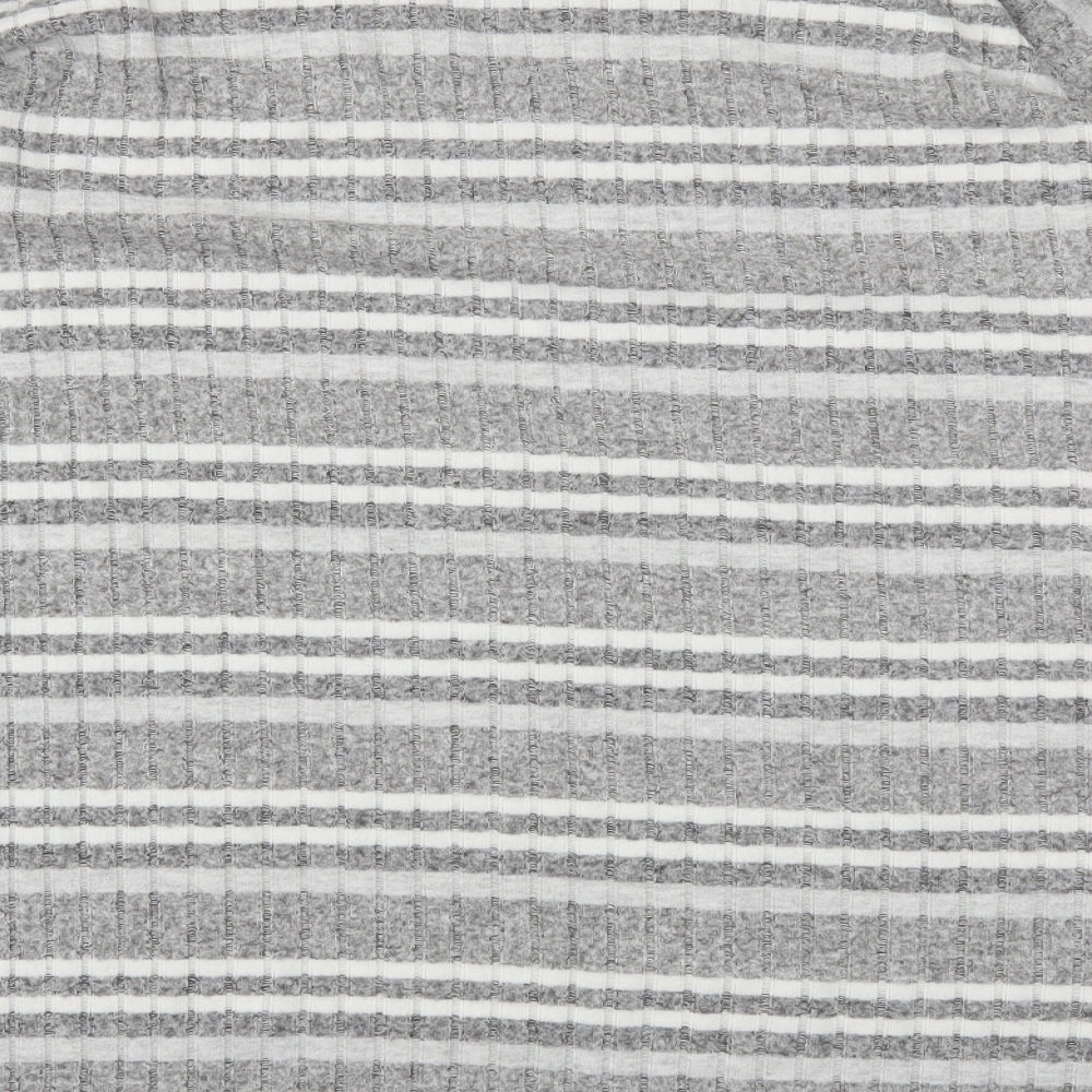 George Womens Grey Striped  Basic T-Shirt Size 20