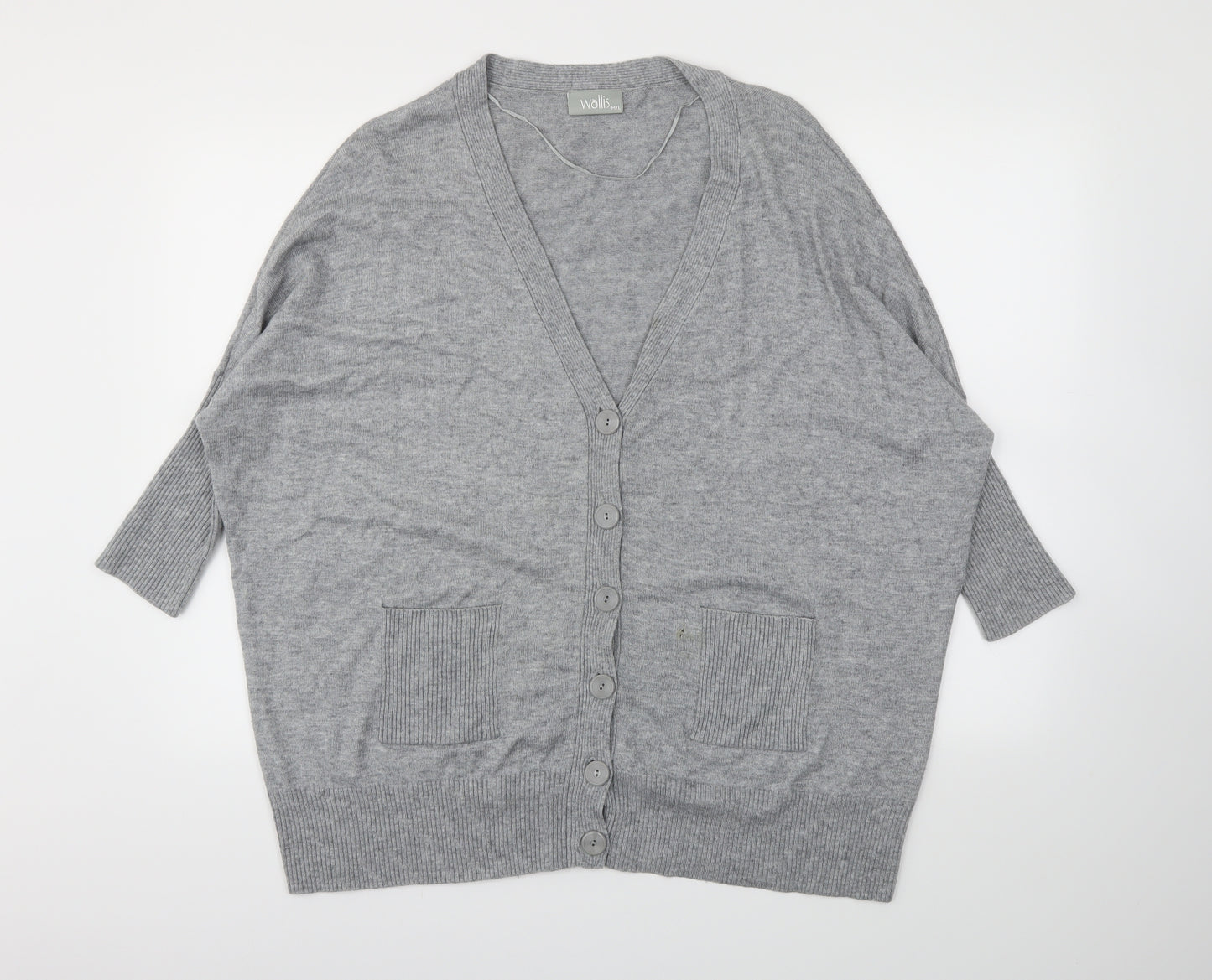 Wallis Womens Grey   Cardigan Jumper Size M