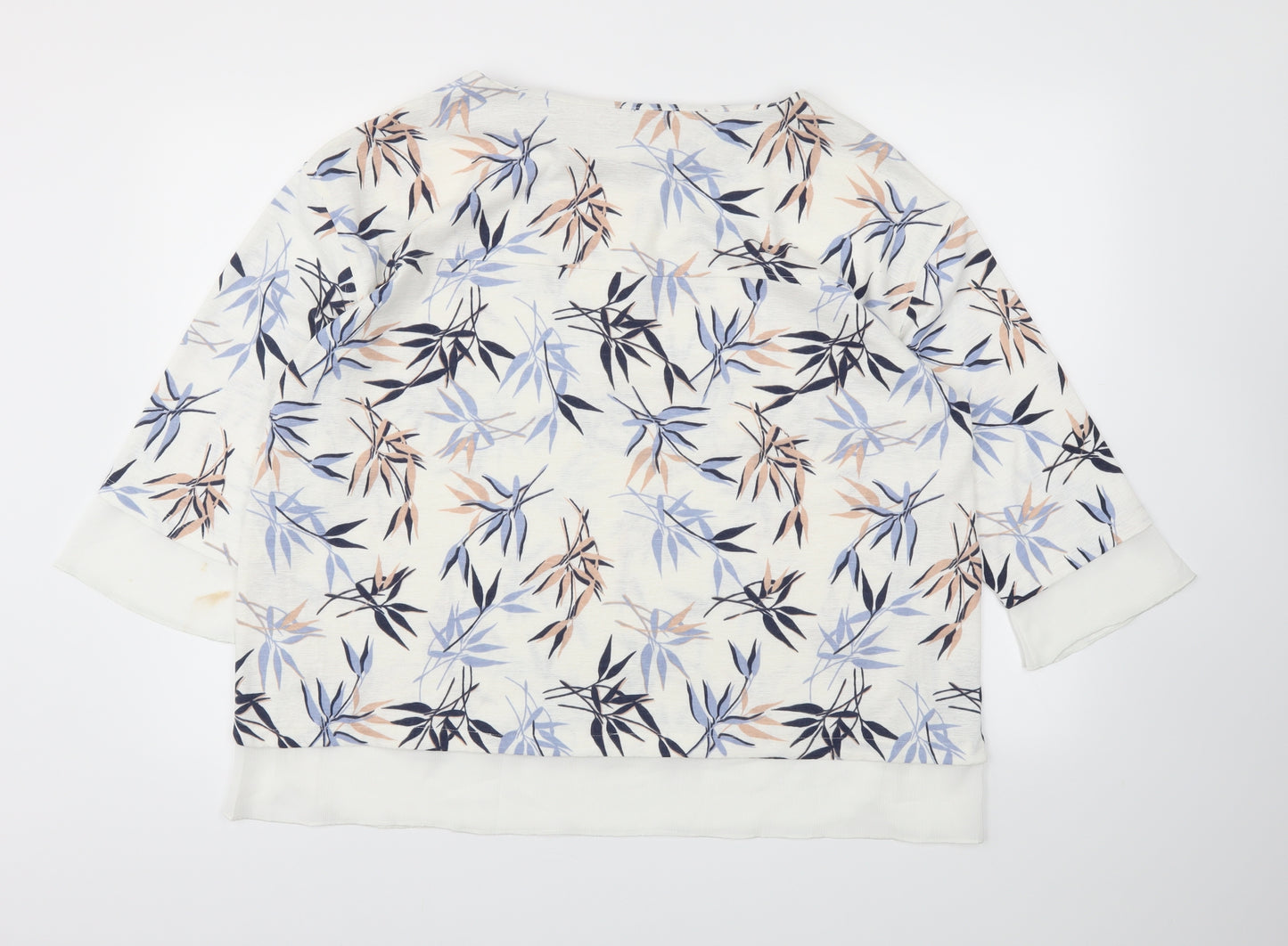 M&S Womens Multicoloured Floral  Basic Blouse Size 18