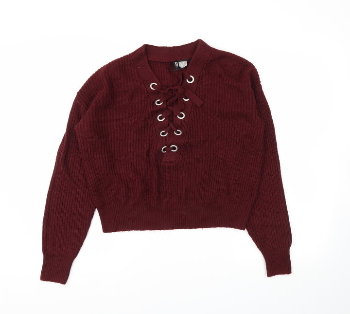 H&M Womens Purple   Pullover Jumper Size XS