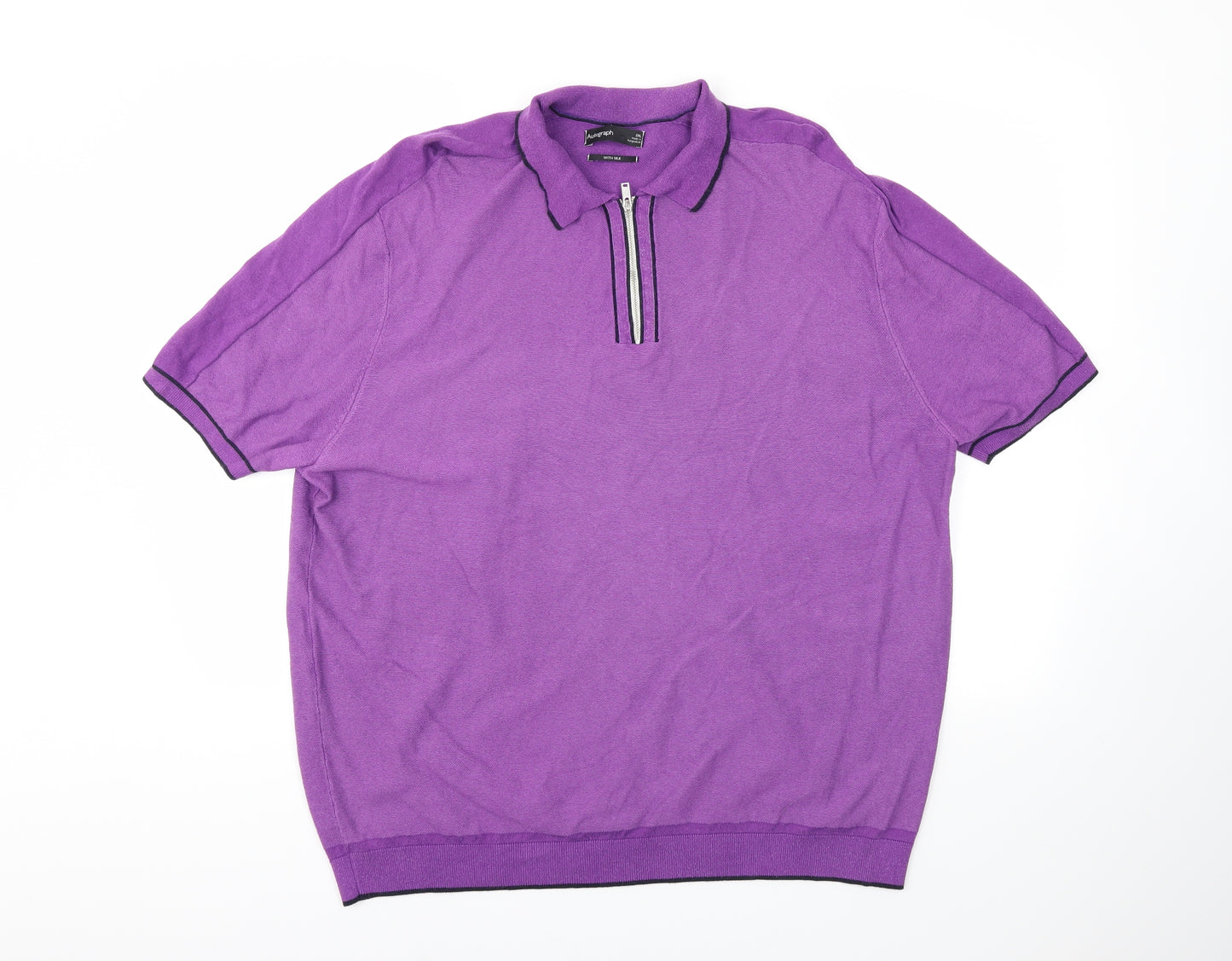 M&S Mens Purple    T-Shirt Size 2XL