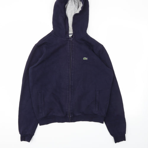 Lacoste Boys Blue   Full Zip Jumper Size 16 Years